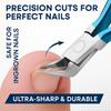 hot Precision Professional Nail Clippers - Safe Ingrown Correction, Ultra-Sharp Thick Nail Trimmer & Edge Cutter