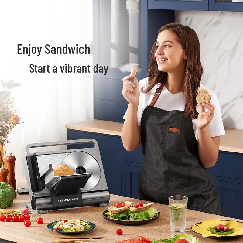 TERUISI GJ802 Electric Stainless Steel Meat Slicer