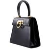 Salvatore Ferragamo Gancini Handbag BX-212193 black Calfskin Women Used