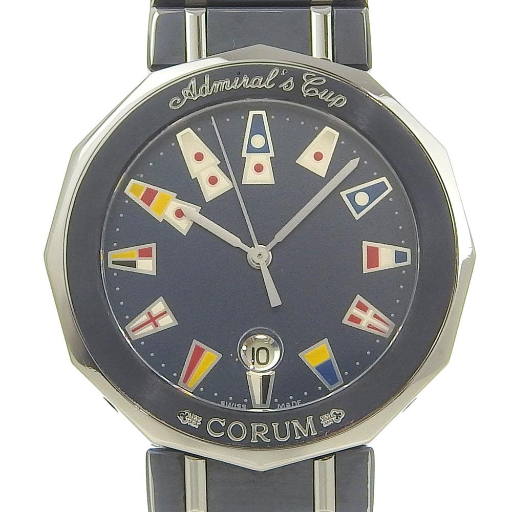 

CORUM Admirals cup Watches 99.710.30 V050 NavyDial Gun Metal Blue Quartz Analog display Women Used