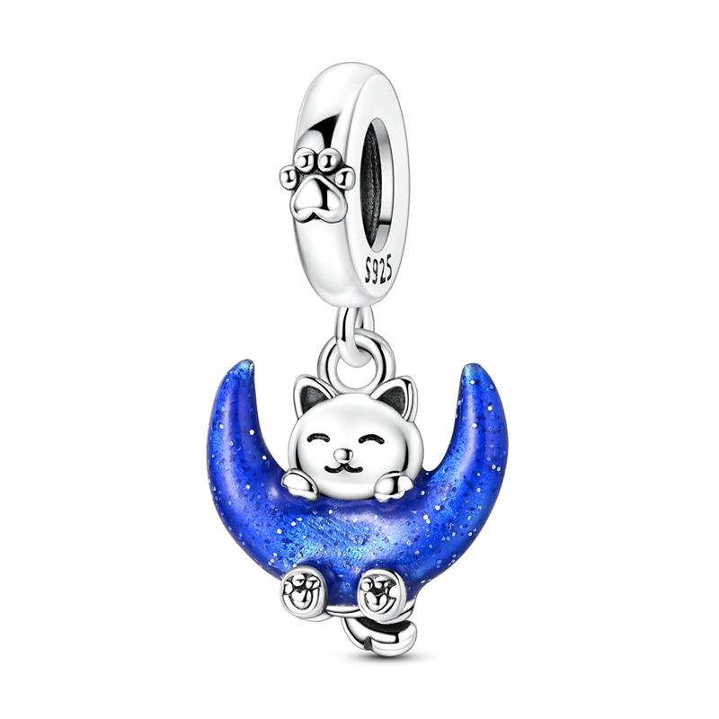 Fit Original Bangle Charms Springcopper Butterfly Flower Charm Pendent Beads Bracelet Necklace Diy Women Jewelry Gift