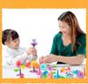 52PCS Children Puzzle Variety Colorful Flowers DIY Assembled Spelling Garden Toy