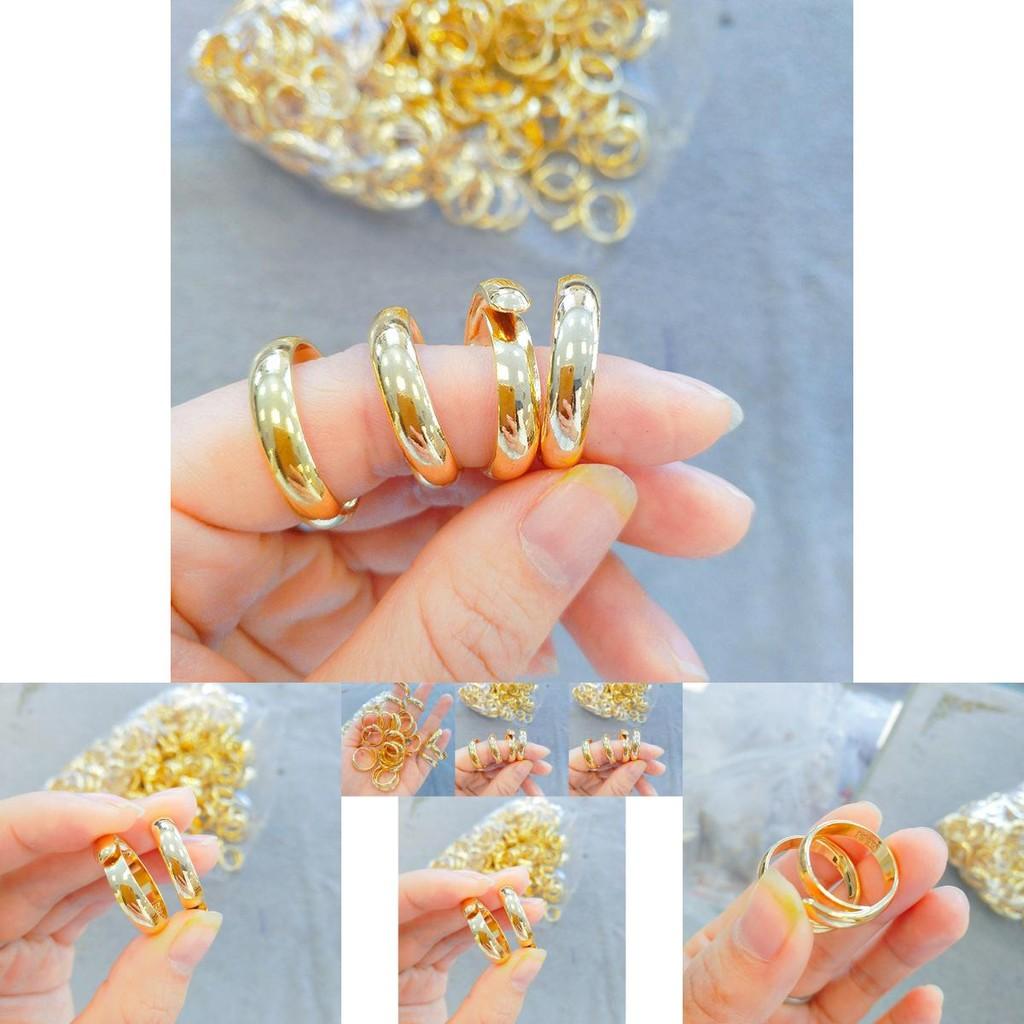 Stylish Geometric Shape Vietnamese Sand Gold Couple Ring Ideal For Weddings And Special Gifts