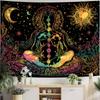 Meditation the Universe Digital Printing Polyester Wall Hanging Tapestry Decorative Living Room Bedrooms Office Background Gift