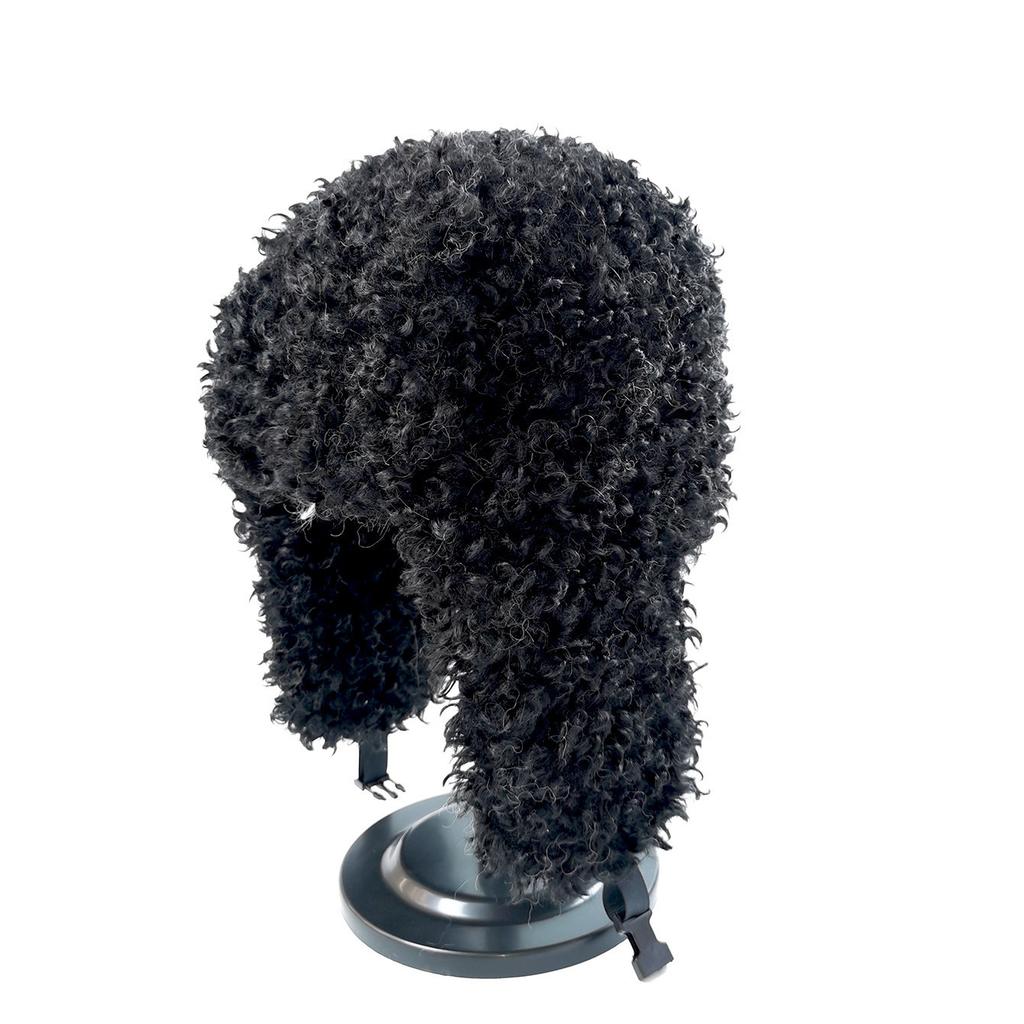New Cute Fur Autumn and Winter Aviator Hat, Lamb Wool Imitation Fur Plush Warm Winter Ear Protection Hat