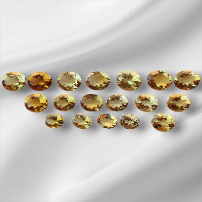 Natural Citrine Faceted Lot, Citrine Oval Shape Lot, Citrine Faceted Cabochon Lot, Gemstone Lot, Loose Gemstone Making Jewelry.