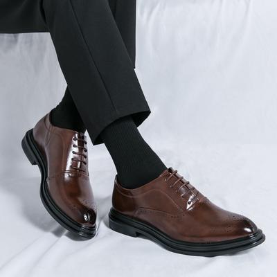 Mixed Colors Mens Dress Shoes Retro Male Leather Shoes Business Male Baroque Footwear Casual Mens Oxford Footwear