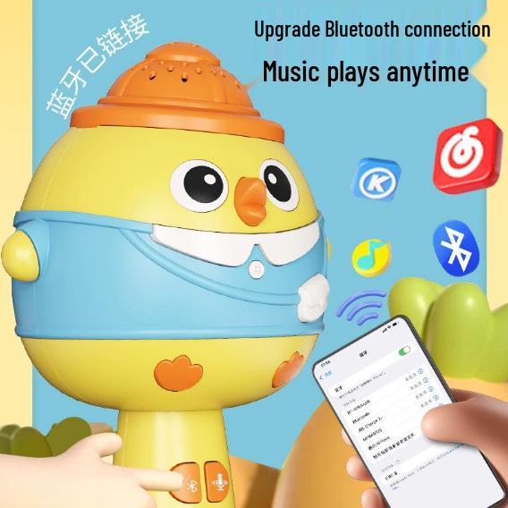 Bluetooth-Karaoke-Mikrofon und -Lautsprecher: Früherziehungsspielzeug für Kinder