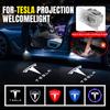 For Car Door Welcome Lamp HD LED Emblem Projector Lights For Model 3 S X Y Cybertruck Roadster SpaceX