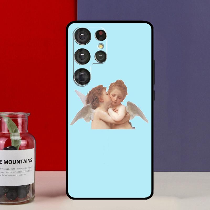 Renaissance-Engel im Himmel Hülle Case Für Samsung Galaxy S25 Ultra S9 S10 S20 S21 S22 Plus S23 Ultra S24 FE Handyhülle