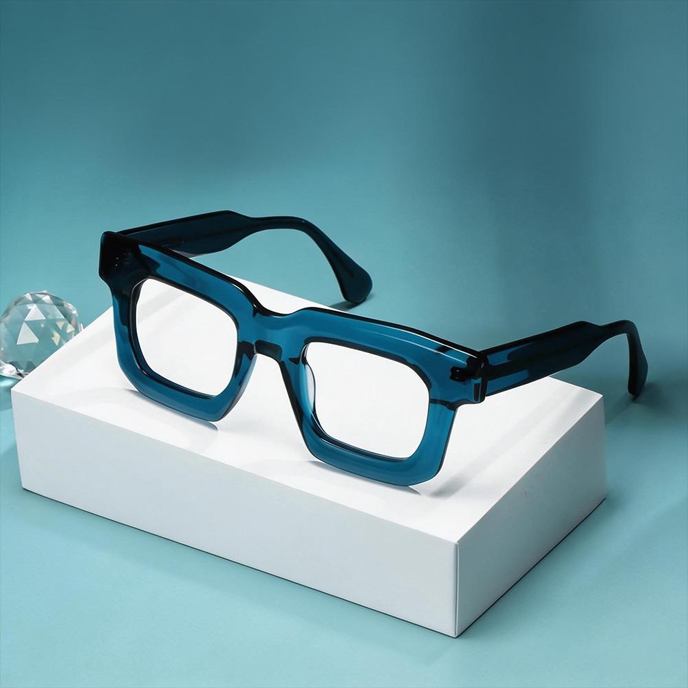 Acetate Glasses Frame Man Woman Eyewear Square Myopia Reading Eyeglass Frames Retro Prescription Personality
