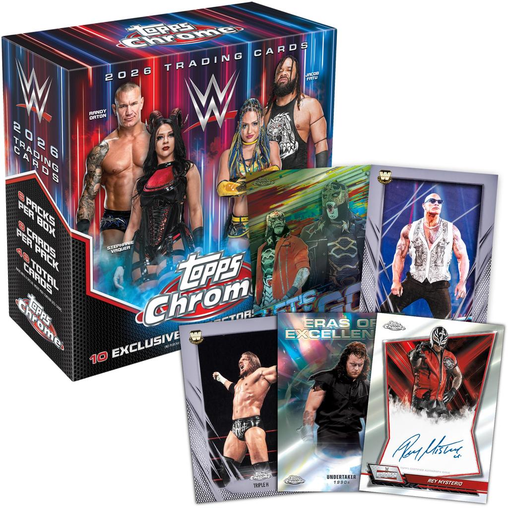 2026 Topps Chrome WWE Gamyklinis Sandarus Mega Dėžė - -