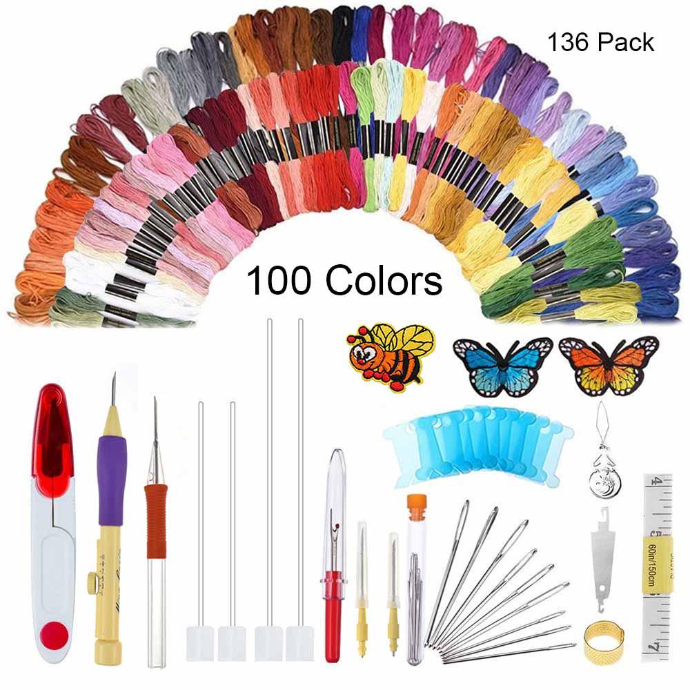 Buy Patterns Punch Needle Kit Craft Tool Embroidery Pen Sewing Knitting ...