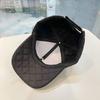 Press Grid Warm Baseball Cap Winter Embroidery Simple Couple Cap Female