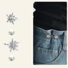 4 Pairs Star Jeans Button Pins No Sewing Required Trousers Waist Tightener Waist Buckles Trouser Button Pins