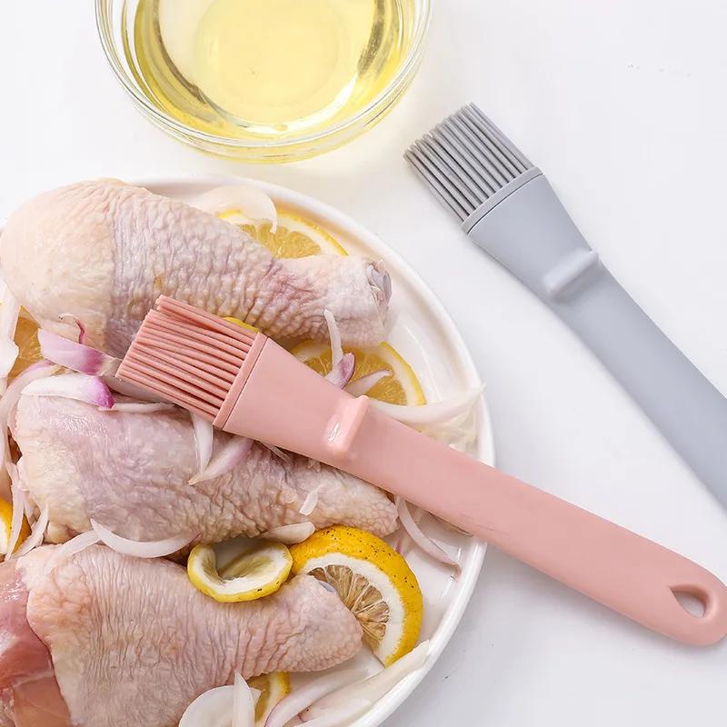 

1Pcs BBQ Brush Silicone Baking Cake Bread Pastry Liquid Oil Butter Food Steak Pen Tube Brush Barbecue Kitchen Accessories Tool серый