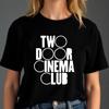 Two Door Cinema Club T-Shirt Irische Indie Rock Band Logo Musikfans Oberteil XXL Schwarz