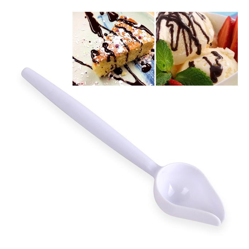 Schokoladencreme Löffel Dekorierter Sieblöffel Bleistift Schreiblöffel Kleine Werkzeuge zum Backen von Kuchen