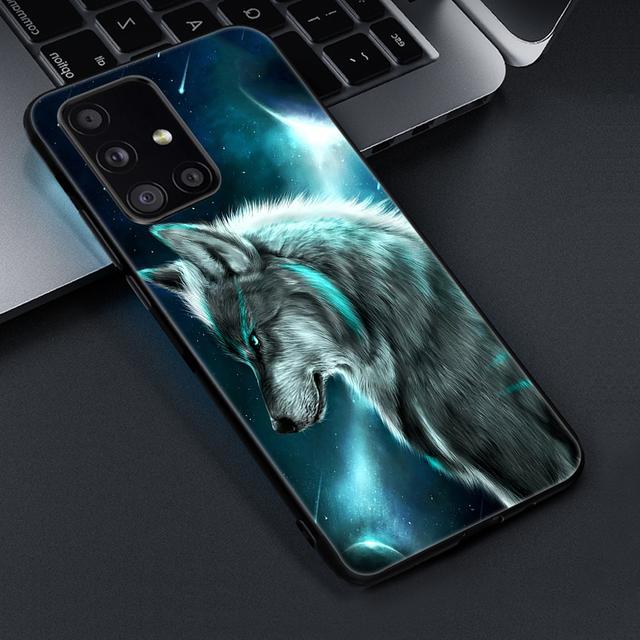 

Чехол с изображением волка и леопарда для Samsung Galaxy A52 A52s A72 A32 A22 4g A33 A53 5g A12 A50 A70 A51 A71 A72 A03 A21s, мягкий чехол из ТПУ For Samsung A03 Core