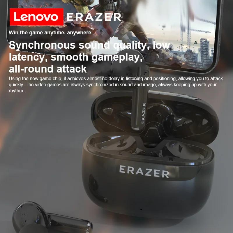Lenovo ERAZER XT69 Pro TWS Wireless Headphones Game Low Latency Bluetooth 5.4 Noise Reduction Sport Waterproof Earbuds
