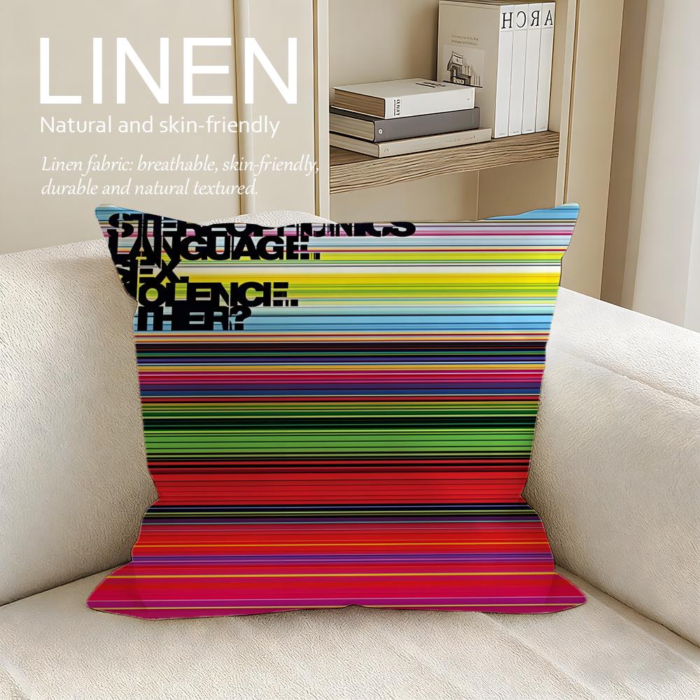 Music Stereophonics Cushion Cover Pillowcase Set Pcs X X Breathable Washable Sofa Cushion Cover