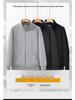 Men's Plus Size Fleece-Lined Stand Collar Cardigan Jacket - Thick, Loose, Casual, Versatile Winter Sweatshirt