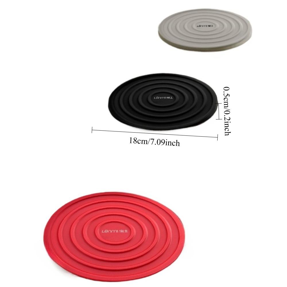 3Pcs Silicone Coffee Cup Mats Anti Scalding Placemats Household Plate Mats Pot Mats for Kitchen Counter Heat Resistant Hot Pads