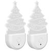 Xmas Tree LED Night Light Dusk To Dawn Sensor Plug and Play Energy Saving RGB Plug in Night Light fo