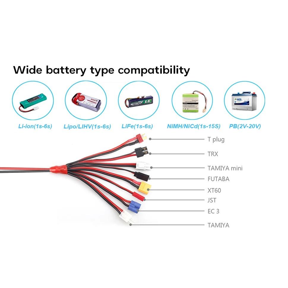 Battery Charger C150 AC DC 150W 10A Discharger for LiPo LiHV LiFe Lilon NiCd NiMh Pb Batteries Lipo Charger Balance Charger