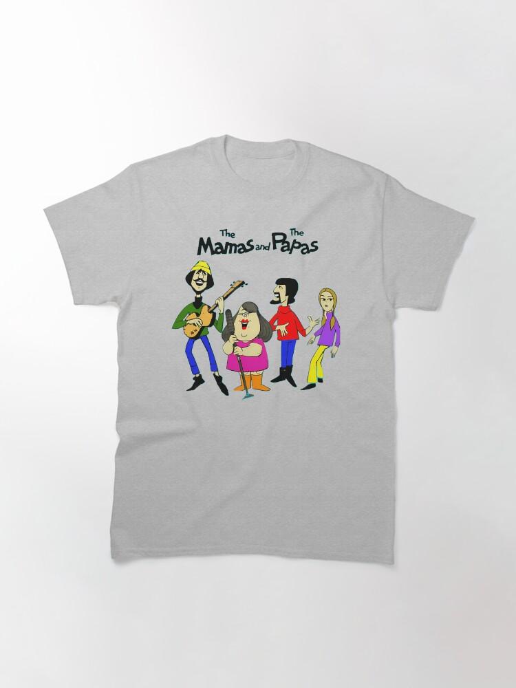The Mamas & The Papas Four Band Members Cartoon Character Classic T-Shirt