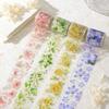 Transparent Floral Sticker Tape Bow Decorative Tape Scrapbooking Flower PET Tape Scrapbooking