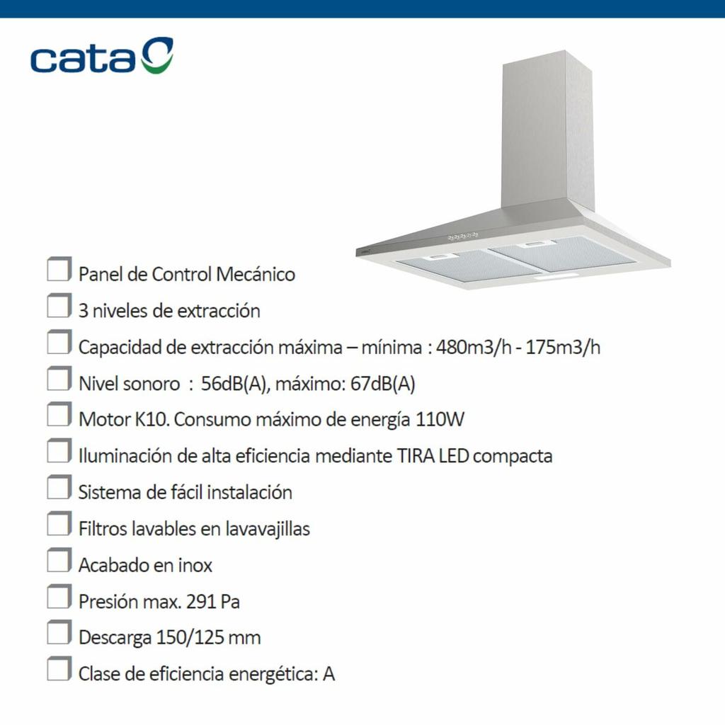Conventional Hood Cata VK6000X Steel