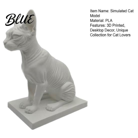 DIY Colorable Cat Collection Model Hairless Model Car Figurine Simulated Realistic Sphynx Science Educational Prop Desktop Ornament for Home