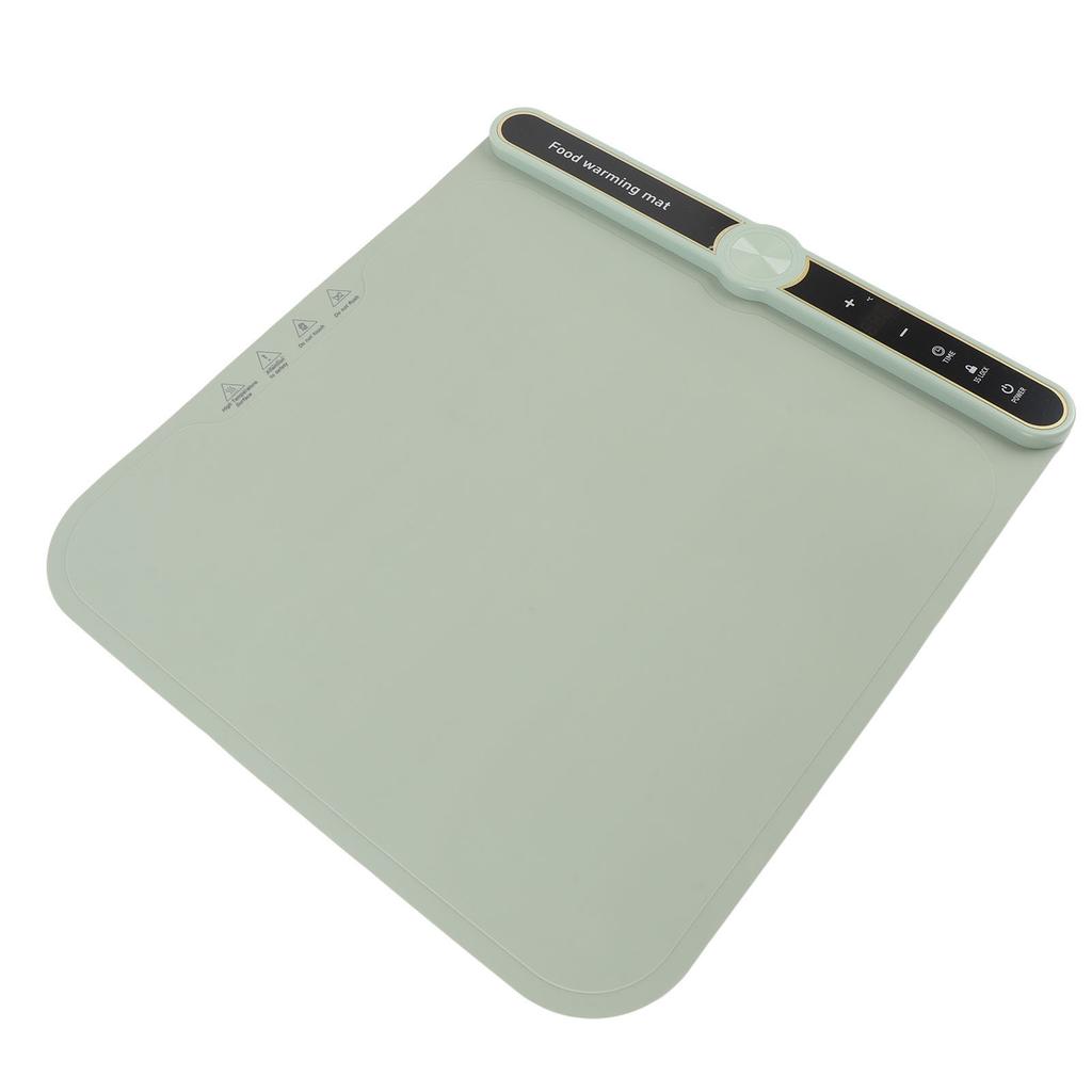 Warming Mat for Food 360W Full Surface Heat In 8s 9 Temperature Settings 6 Hours Time Child Lock Sil