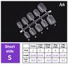 100Pcs/Box False Nails Transparent Press On Nails Coverage False Nails Tips Short Shaped Water Drop Full Sticker For Nails