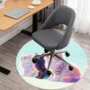 1PC Cats Rainbow Sparkle Round Chair Mat Area Rug - Non-Slip, Floor Mat for Office, Bedroom, Home Decor Christmas Gift C0528065