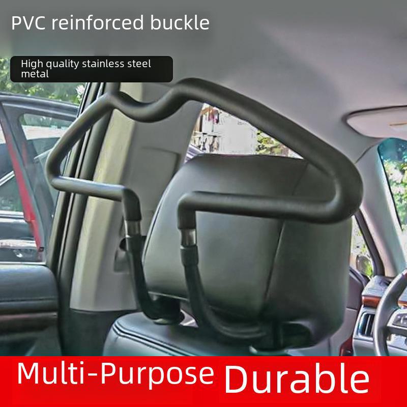 Multifunctional LED stainless steel car clothes hanger.