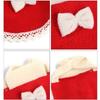 Wear and Bite Resistant Small Animal Clothes Flannel Cloth Dress Cap Harness Vest with Bow