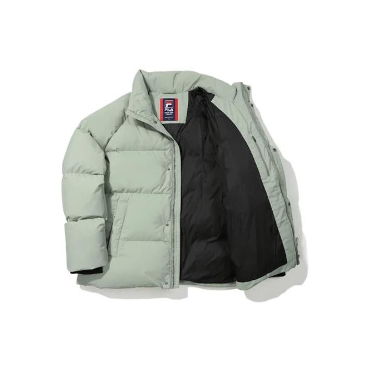 FILA Down Jackets Unisex Pea Green Stand Collar Thickened Other FS2DJD4101X-EGY