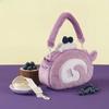 Borsa a tracolla in peluche Lolita carina Borsa a tracolla morbida e dolce con animale imbottito Borsa a mano versatile Kawaii per ragazze