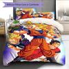 Dragon Ball Son Goku Pattern Bedding Home Decoration Birthday Gift (1 * duvet cover + 2 * pillowcase, without core)
