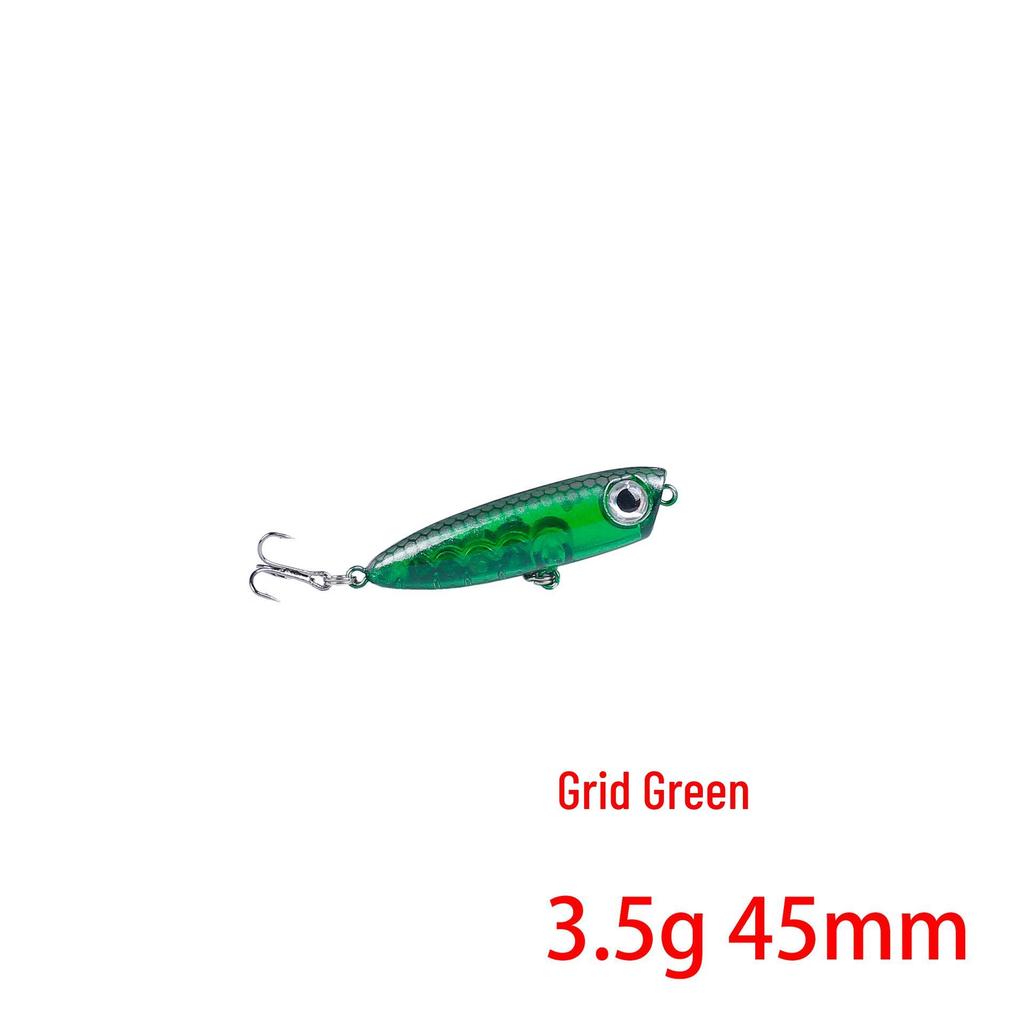 Zig-Zag Surface Popper Minnow Lure 3.5g 4.5cm for Bass Fishing