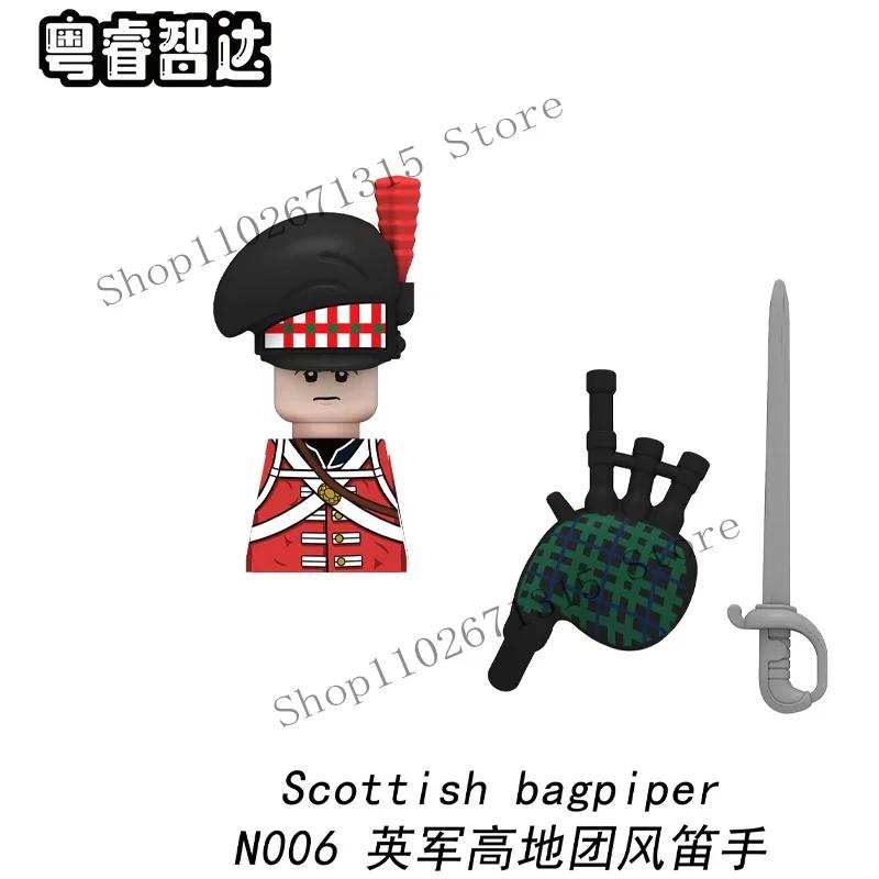 Napoleonic Wars Military Soldiers Building Blocks British France Prussia Cavalry Army Russian Infantry Figures Bricks Kids Toys