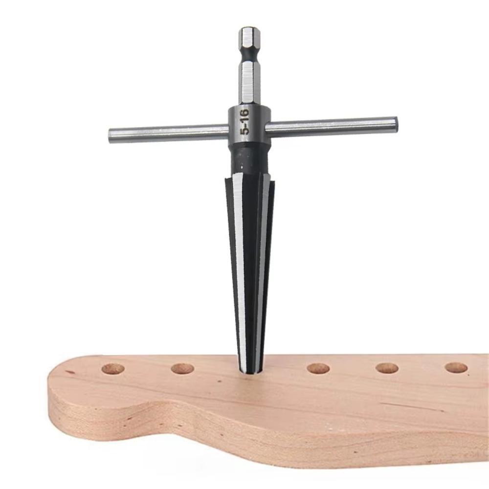Portable Wooden Board Electric Drill Woodworking Tool Deburring Hexagonal Handle