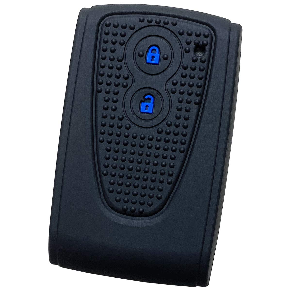 

IKT Silicone Cover for Daihatsu Car Smart Key 2 Buttons Black Blue / Tanto синий