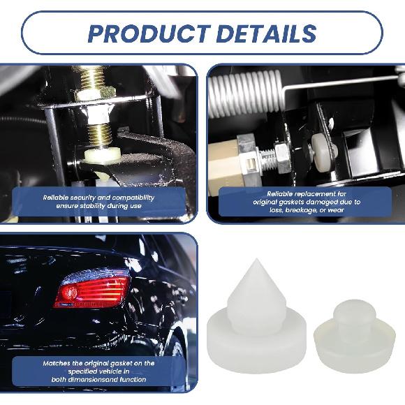 4 Pack 74015 Brake Pedal Stop Pad, Replacement 46505-SA5-000 Compatible with Honda, Brake Light Switch Stopper for 1010791 46505SA5000 46904SM4300,