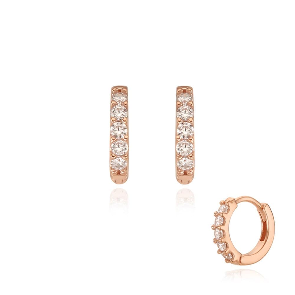 [Stonehenge] Silver One-Touch Earrings Sc1741