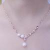 Purple Gold Fashion Luxury High-End Exquisite Foreign Gas Plated Rose Gold Shining Pearl Necklace