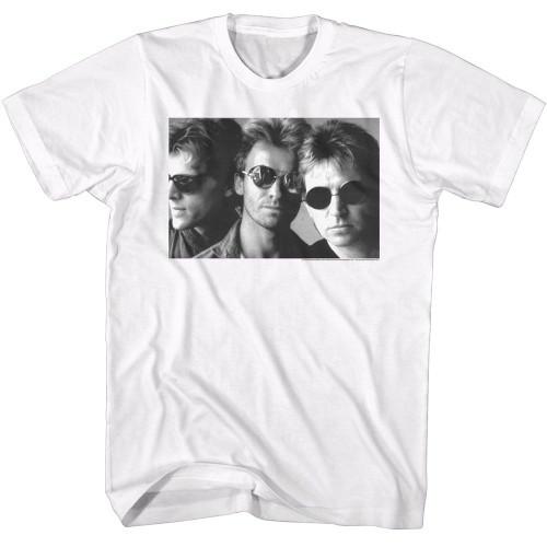 The Police BW Shades White TShirt Unisex T-Shirt L