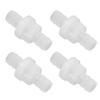 12PCS Aquarium Check Valve Ozone Resistance Oil Resistant One Way Air Valve PP Check Valve for Fish